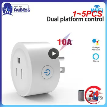 1 ~ 5ШТ Умная розетка Tuya wifi UK Plug обеспечивает интеллектуальное управление всем домом с помощью Hub gateway control Home Alexa