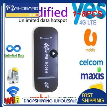 1 ~ 8ШТ Беспроводной USB-ключ LTE мобильный широкополосный модем 150 Мбит/с, Sim-карта, беспроводной маршрутизатор, USB-модем 150 Мбит/с, Флешка для модема