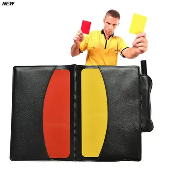 1 * Красно-желтый карточный карандаш Спортивный блокнот Персонализированный спортивный матч Футбольный Листовой блокнот для заметок Спортивный блокнот