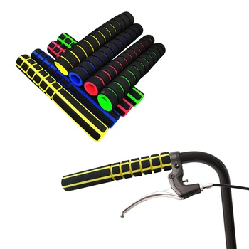 1 пара велосипедных ручек, мотоциклетная ручка, поролоновая губчатая ручка, противоскользящие сверхлегкие ручки, Велосипедная часть (удлиненная на 22 см)