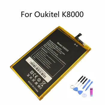 100% оригинальный аккумулятор K8000 для Oukitel K8000 Bateria 8000mAh, высококачественные сменные батареи для мобильных телефонов + инструменты 1