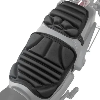 2 комплекта прокладок для сидений мотоциклов, гелевая подушка 3D Comfort, Дышащий Универсальный амортизирующий чехол для сидений для продвинутых горных 1