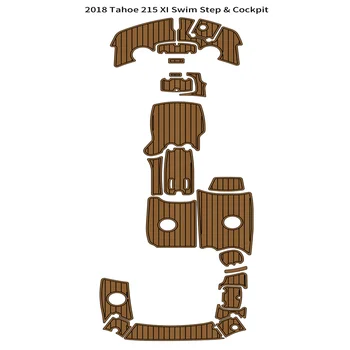 2018 Tahoe 215 XI Платформа для плавания Коврик для кокпита из ЭВА-тикового дерева для лодки