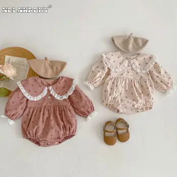Скидка Комбинезон для новорожденных девочек, одежда для девочек daddys, комбинезон с длинным рукавом и круглым вырезом, одежда для маленьких девочек > Детская одежда < Mir-kp.ru 11