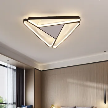 2023 Современная треугольная алюминиевая светодиодная люстра, люстра для гостиной, люстра для спальни, украшение дома, Кухонная люстра
