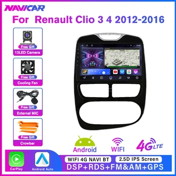 2Din Android10 Автомобильный Радиоприемник С Сенсорным Экраном Для Renault Clio 3 4 2012-2016 Автомобильный Приемник GPS Навигация Bluetooth Плеер Авторадио IGO
