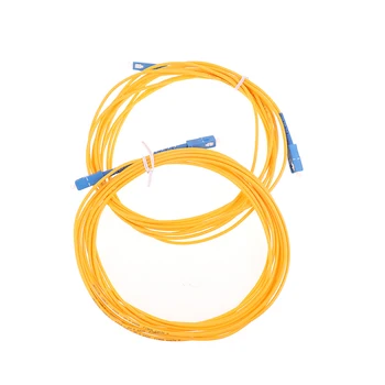 3-Метровый Симплексный Волоконно-Оптический кабель SC-SC/UPC, Однорежимный Гибкий Провод с Косичкой FTTH, Волоконно-Оптические Разъемы 1