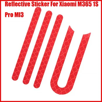 4 шт./1 компл. Отражатель Светоотражающие Наклейки Для Xiaomi M365 1S Pro MI3 Электрический Скутер Наклейка На Переднее и Заднее Колесо Защитные Детали