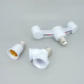AC 110v 220v 2 В 1 от E27 до 2 головок E27 с Удлиненным основанием светодиодной лампы, держатель ламп, разветвитель розетки, адаптер для домашней фотостудии b