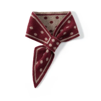 MELILAMB 2023 Зимний женский шарф из 100% кашемира, женский вязаный теплый галстук, Персонализированный модный галстук 1