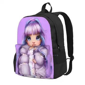 Rainbow High-Violet Willow Дорожная сумка для ноутбука, школьные сумки Purple Violet Willow, дети, взрослые, подростки, кукла Rainbow High Doll 1