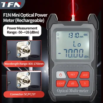 TFN F1N Mini Handheld OPM Портативный Высококачественный Перезаряжаемый Литиевый Аккумулятор Волоконно-Оптический Тестер Мощности Оптический Измеритель Мощности