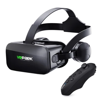 VRPARK J20 3D VR Очки Очки виртуальной реальности для смартфонов 4.7-6.7, игр для Iphone Android, стереосистемы с контроллерами гарнитуры 1