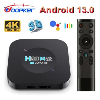 Woopker Android 11 TV box H96 MAX M5 2 ГБ 16 ГБ 4K Smart TVBox 2,4 G Wifi 3D медиаплеер 1 ГБ 8 ГБ Телеприставка с голосовым управлением Google
