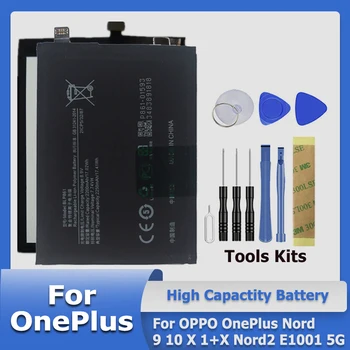XDOU BLP829 BLP827 BLP861 BLP607 BLP815 Аккумулятор Для OPPO OnePlus Nord 9 10 X 1 + X Nord2 E1001 5G + Набор инструментов 1