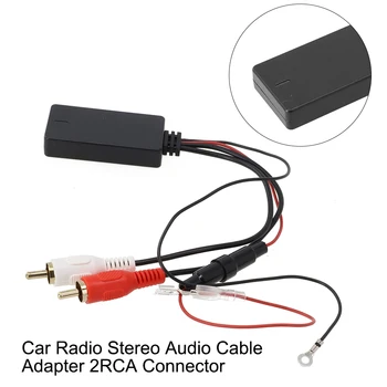 Автомобильный внедорожник Радио Стерео аудиокабель Адаптер 2RCA Разъем Music AUX V5.0 ABS Черный Подходит для большинства автомобилей Для автомобильного аудио/стереосистемы. 1