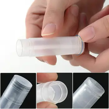 Бесплатная Доставка 9ШТ 5 г Пустой пластиковый контейнер для бальзама для губ своими руками Тюбик для губной помады, крем для губ, флакон для губ, палочка для бальзама, образец косметического контейнера 1