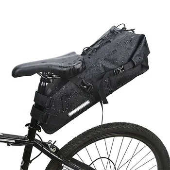 Велосипедная седельная сумка Водонепроницаемая велосипедная сумка на заднее сиденье 16Л Большой емкости Велосипедная сумка для дорожного снаряжения для езды на горном велосипеде