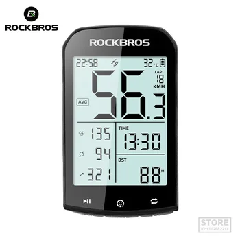 Велосипедный компьютер ROCKBROS GPS 5.0 ANT Bluetooth Водонепроницаемый Беспроводной Велокомпьютер Спидометр Аксессуары для Велосипедного Секундомера