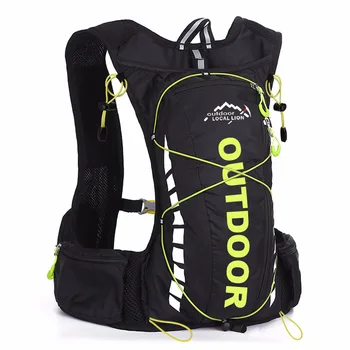 Велосипедный рюкзак для мужчин и женщин, рюкзак для бега, водонепроницаемый, 8 литров, для пеших прогулок, кемпинга, бутылка для воды объемом 500 мл с мешком для воды объемом 2 л