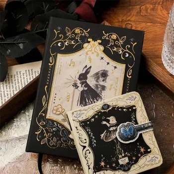 Готическая пряжка в нише, Персонализированный Ручной блокнот с магнитной ценностью в стиле Ретро, подарок, Креативная записная книжка высокого искусства, Изысканная