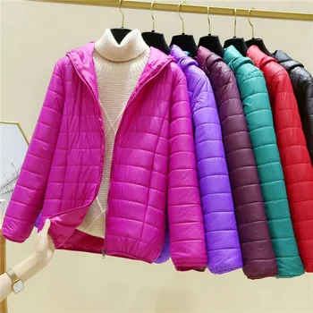 Женское теплое пальто с хлопковой подкладкой, осень-зима, новый пуховик, женские легкие парки, модная короткая куртка с хлопковой подкладкой 1