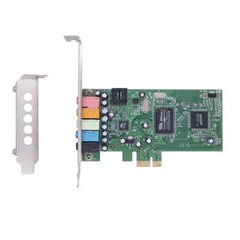 Качественная 5.1-канальная звуковая карта PCIE с чипом Cmi8738 для захватывающего звучания