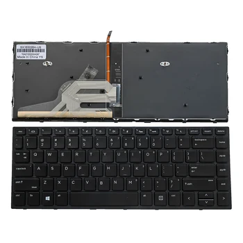 Клавиатура с подсветкой США для HP ProBook 430 G5 440 G5 435 G5 445 G5 в черной рамке