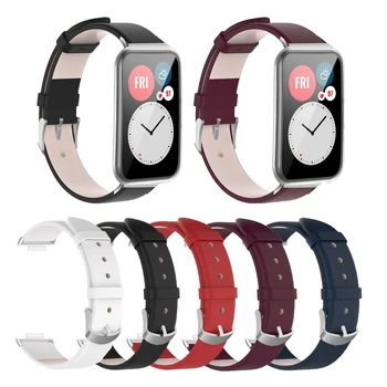 Кожаный ремешок для часов Подходит для Huawei Watch Fit 2 Прочный ремешок для смарт-часов Wris Dropship 1