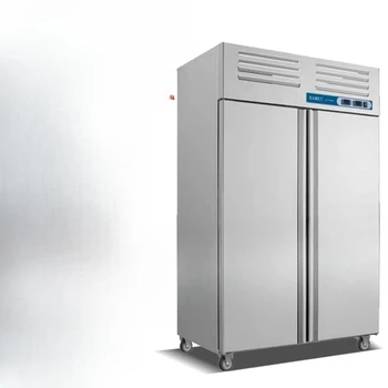 Коммерческий четырехдверный холодильник с морозильной камерой, сохраняющий свежесть при двойной температуре, большой емкости
