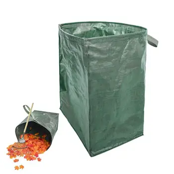 Мешки для садового мусора, мешки для листьев, складные водонепроницаемые мешки для мусора из садовых листьев с ручками для мха, цветов и газона