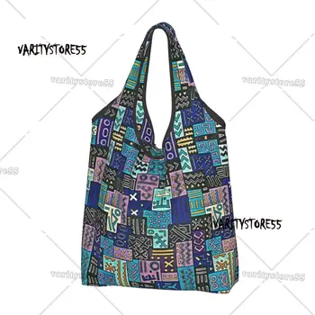 Многоразовая сумка для покупок без иероглифов, женская сумка-тоут, портативные сумки для покупок с рисунком Древнего Египта
