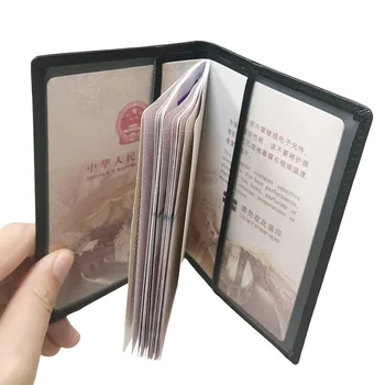 Многофункциональная сумка для документов Дорожный документ Кошелек для паспорта Модный мужской кошелек Чехол для водительских прав Кожаная сумка для паспорта 1
