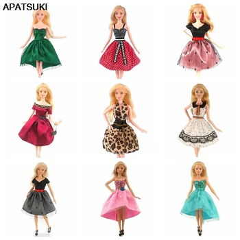 Модное кукольное Платьице для куклы Барби, одежда для кукол Барби, Наряды 1/6 Аксессуары для кукольного домика, Игрушки для детского подарка 1