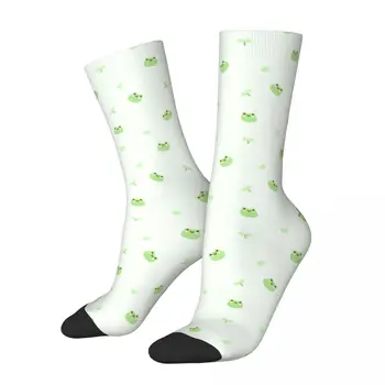 Модные мужские носки с рисунком в стиле хип-хоп, носки с изображением лягушек, женские носки с изображением животных, весна-лето, осень-зима