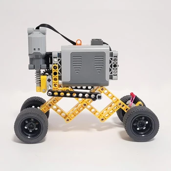 НОВАЯ модель строительных блоков MOC Technical Extending Cars с функциями большой мощности, мотор, батарейный блок, кирпичи, игрушки для творчества 