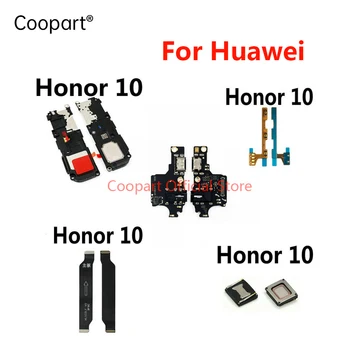 Новый громкоговоритель, плата для зарядки наушников, кнопки регулировки громкости, Гибкая сигнальная материнская плата, гибкая замена для громкоговорителя Huawei Honor 10