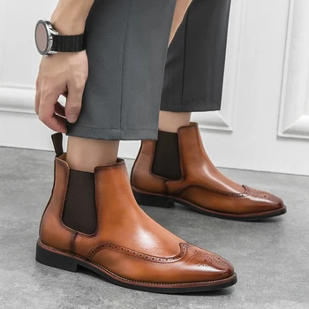Оригинальный дизайн 2023 A/W Новые классические мужские ботинки 