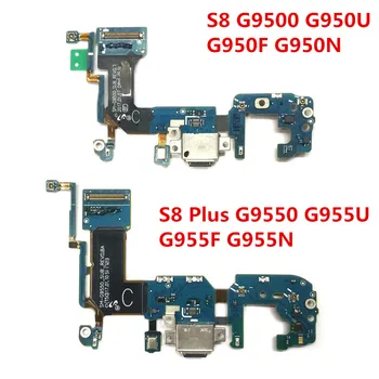 Оригинальный Разъем USB-док-станции Для Зарядки Гибкий Кабель Mic Плата Микрофона Для Samsung Galaxy S8 S9 Plus G950F G960F G960U G965F 1