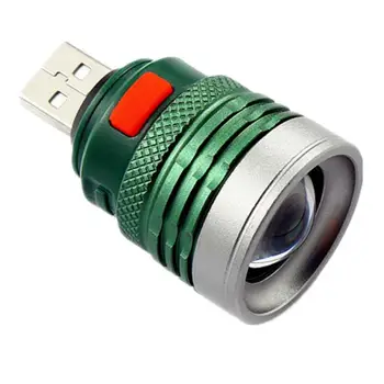 Портативная USB-вспышка 3 режима Фонарик Lanterna Светодиодное освещение Ультра Яркое мини-питание от Usb-интерфейса Power Bank 1