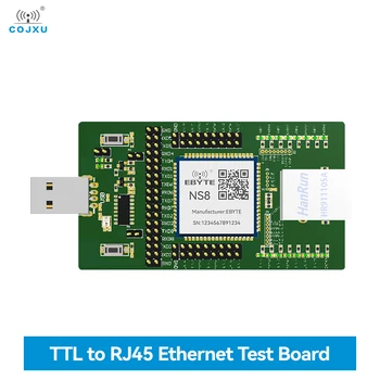 Последовательный порт к модулю Ethernet COJXU NS8-TB Уровень TTL к RJ45 Ethernet 8 Последовательных портов URAT Modbus TCP к тестовой плате RTU MQTT 1