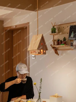 Скидка Французский средневековый подвесной светильник в скандинавском стиле, тканевый художественный дизайн, кухонные подвесные светильники кремового цвета, главная спальня, домашний декор, светильник > Потолочные светильники и вентиляторы < Mir-kp.ru 11
