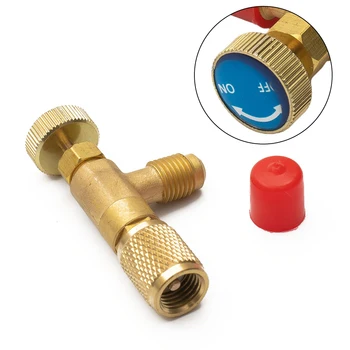 Прочный практичный предохранительный клапан для кондиционирования воздуха с фторидом, охлаждающий детали под давлением 1/4 дюйма R22 R410A Refrigeration 1