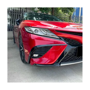 Рамки фонарей переднего бампера автомобиля, спойлер, гоночная решетка радиатора для Toyota Camry 8-го поколения 2018 2019 2020 Sport (черный)