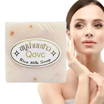 Рисовое мыло для лица, увлажняющее мыло, очищающее, тайский батончик для многократного использования, предназначенный для деловых поездок, переносной батончик для мытья рук 1