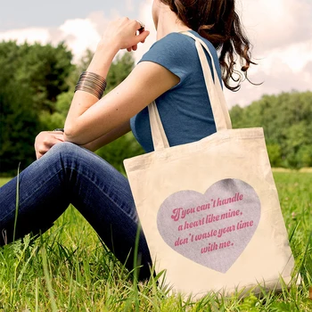 Розовая милая женская сумка через плечо Martinez heart в форме сердца, подарок Мелани поклонникам: экологичная холщовая сумка K-12 1