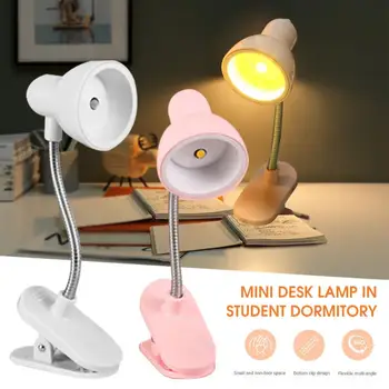 Симпатичная мини-лампа для чтения книги, защита глаз, поворотная лампа для чтения с зажимом, лампы для чтения книг, письменный стол, спальня 1