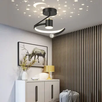 Современный минималистичный светодиодный потолочный светильник для спальни, коридора, прохода, балкона, гардеробной, Звездного неба, внутреннего освещения, домашнего декора