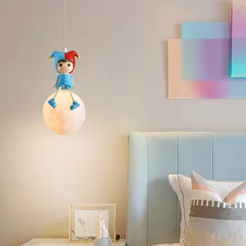 Современный светодиодный подвесной светильник, Прикроватная Подвесная Люстра для детской гостиной, спальни, украшения дома, светильник Lustre 1