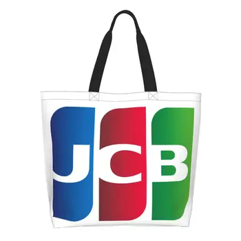 Сумки для покупок JCB Grocery, холщовая сумка-шоппер с кавайным принтом, большая вместительная прочная сумочка